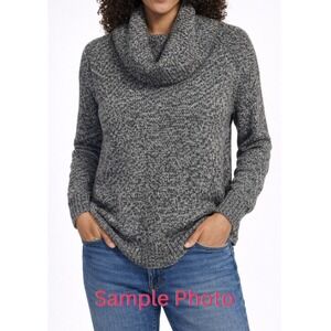LOFT Outlet Gray Cowl Neck Knit Sweater Size M